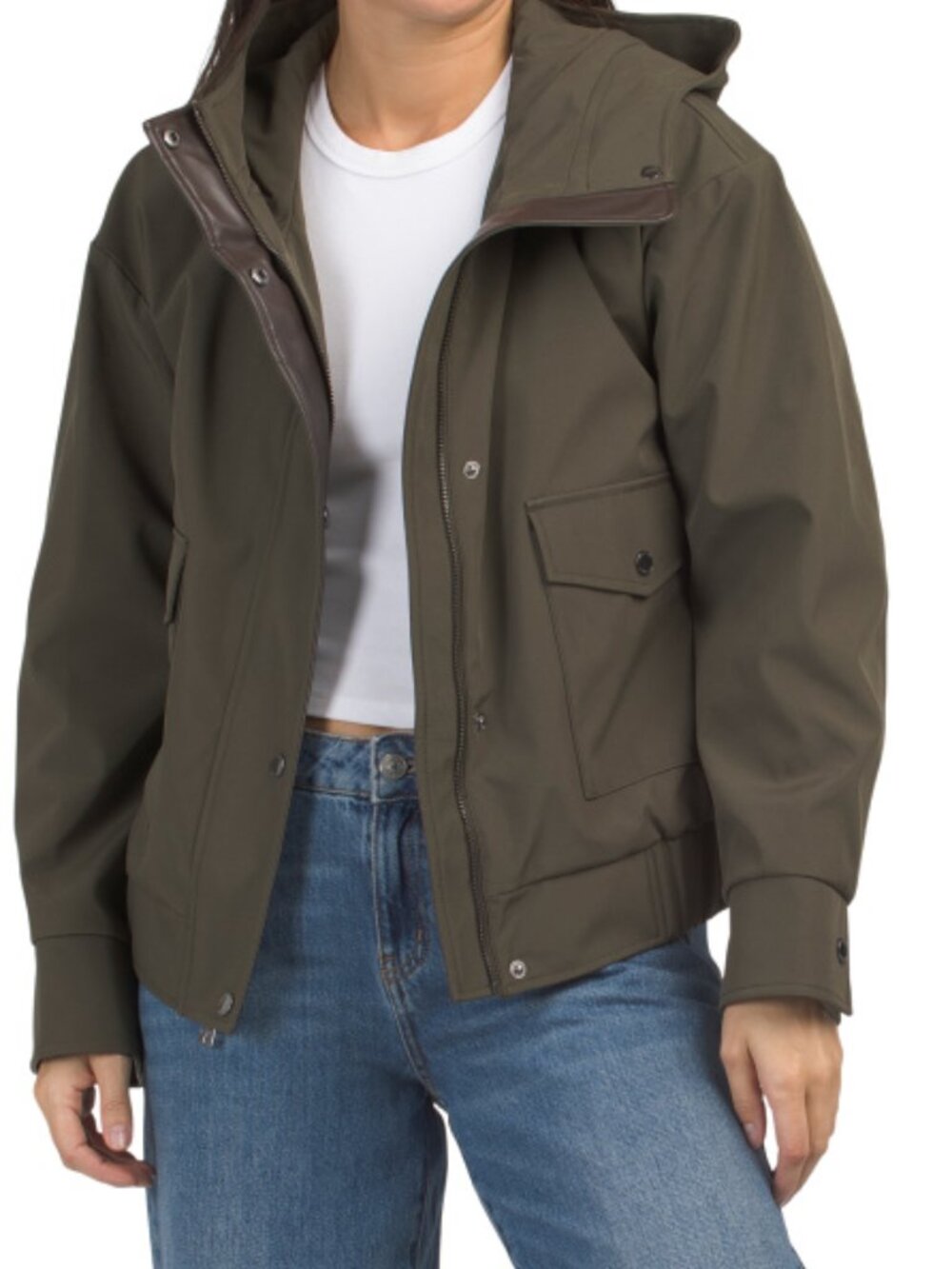 TAHARI Leone Bomber Jacket
